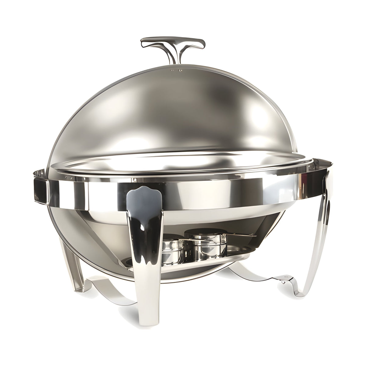 Chafer de Lujo Concassé Ovalado Plateado #Color_Plateado