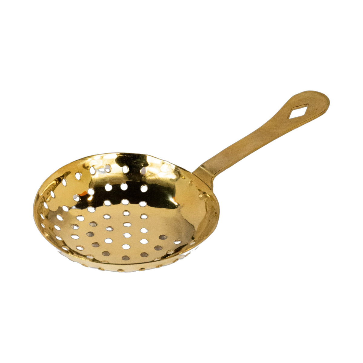 Colador de Bebidas Julep de Acero Inoxidable 16 cm Concassé Dorado #Acabado_Dorado