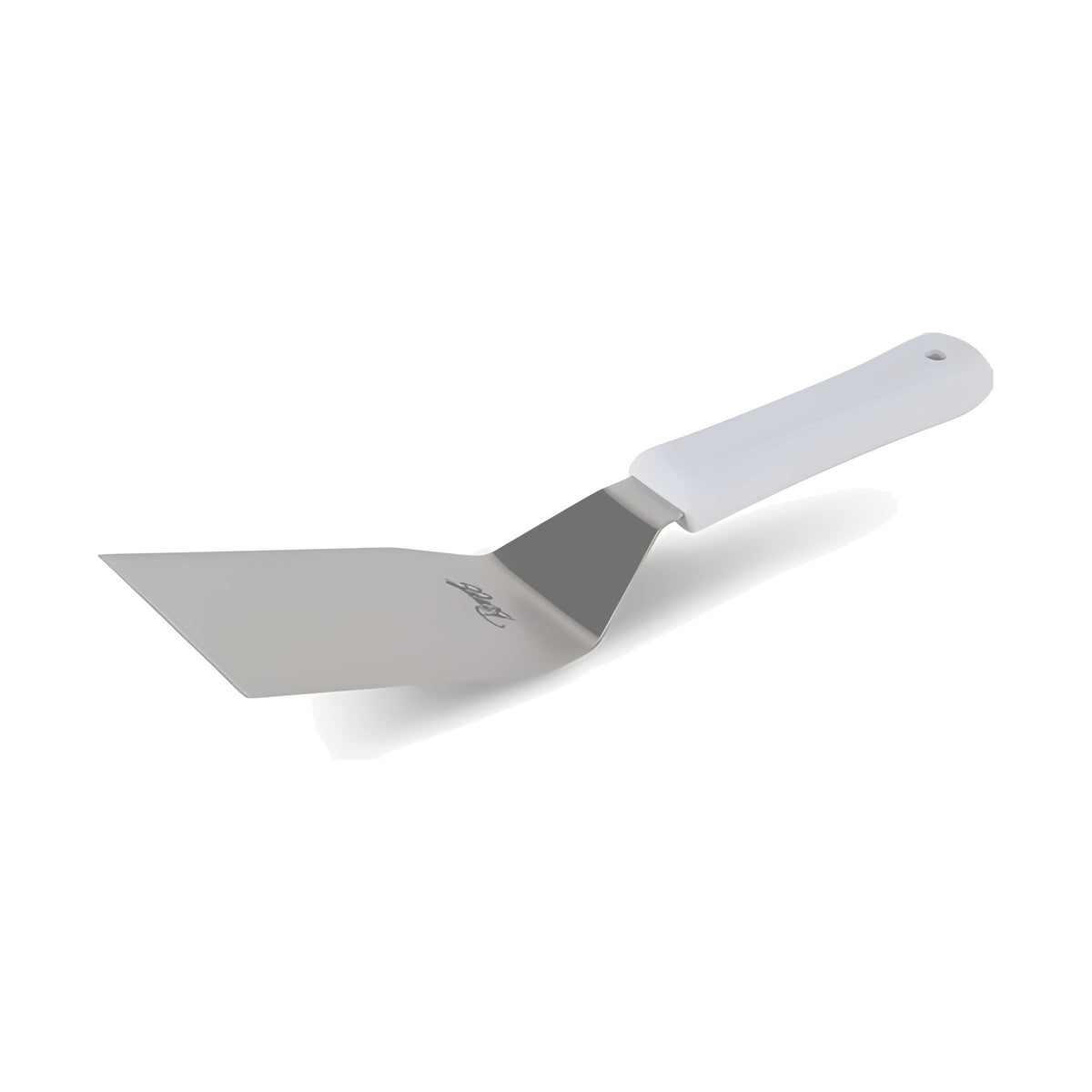 Espátula Rectangular con Mango de Nylon Blanco Concassé 6" x 3" (pizza)