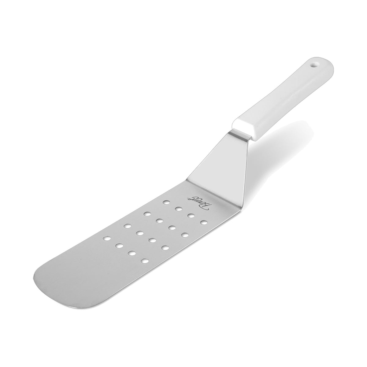Volteador para Pizza 8" x 3" con Mango de Nylon Concassé Perforado