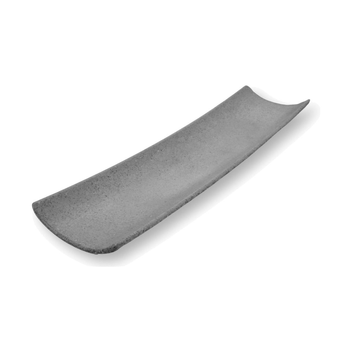Plato Canoa de Melamina Concassé 40 cm Gris #Color_Gris