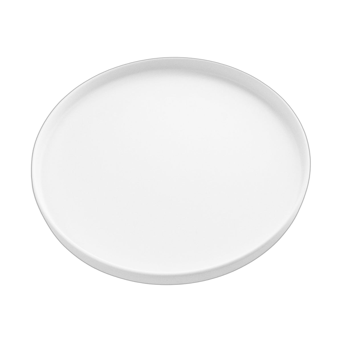 Plato de Lujo de Melamina Concassé 27 cm Blanco mate