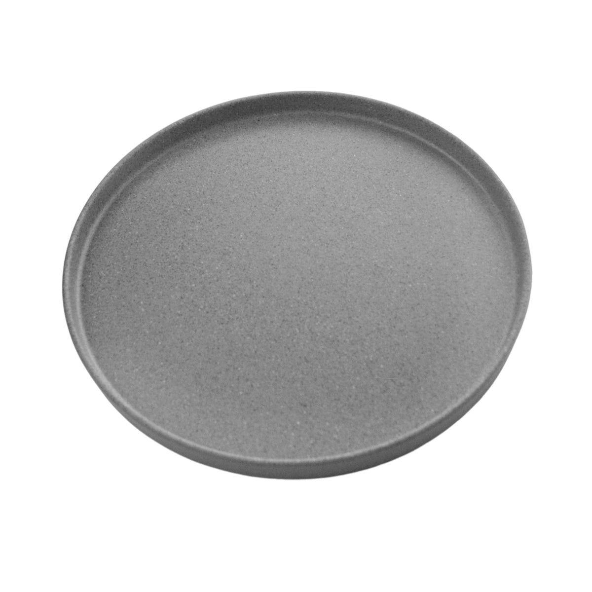 Plato de Lujo de Melamina Concassé 20 cm Gris