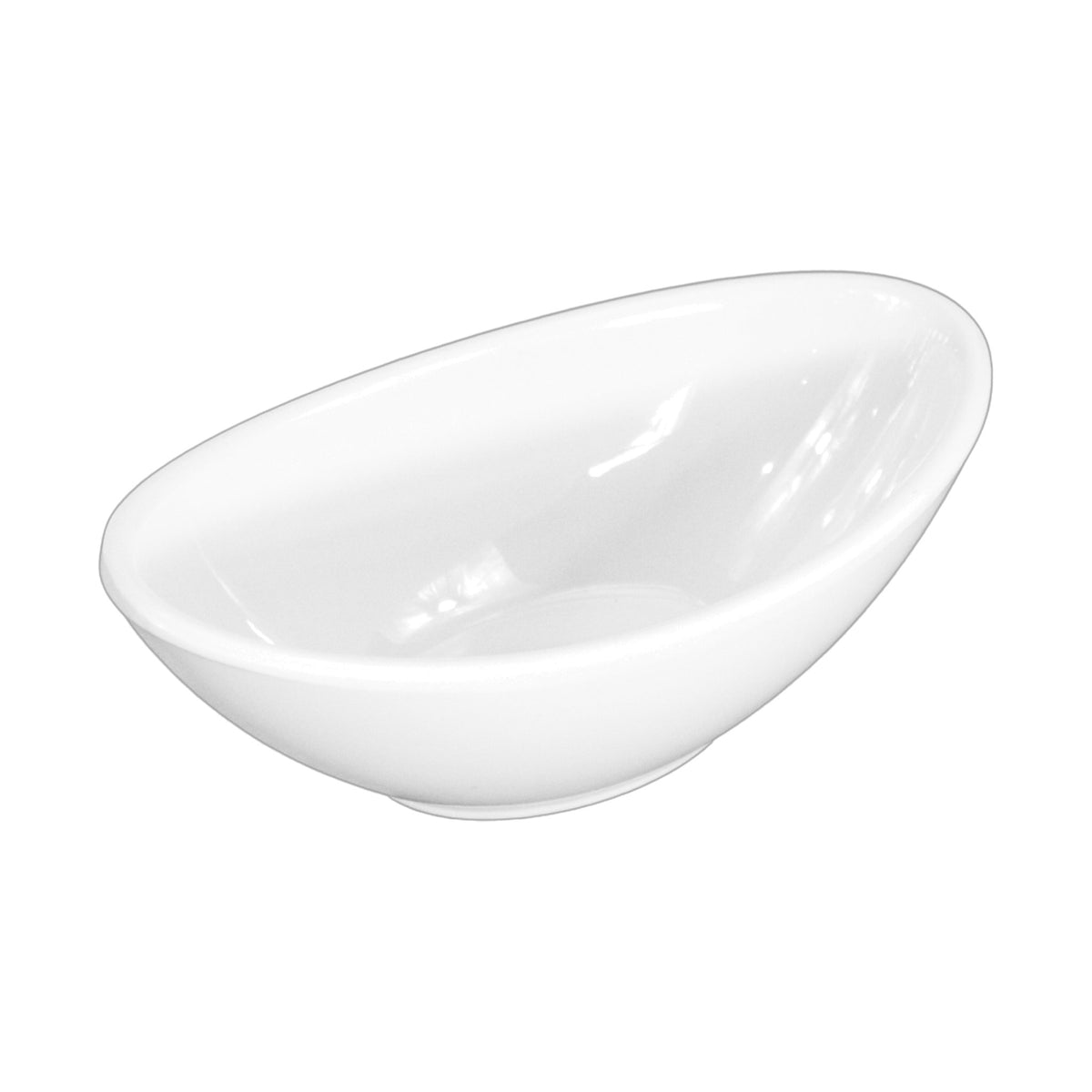 Salsero Ovalado de Melamina 10 cm Concassé Blanco #Color_Blanco