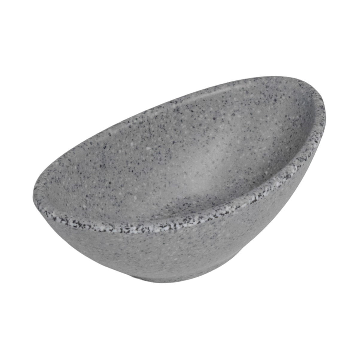 Salsero Ovalado de Melamina 10 cm Concassé Gris #Color_Gris