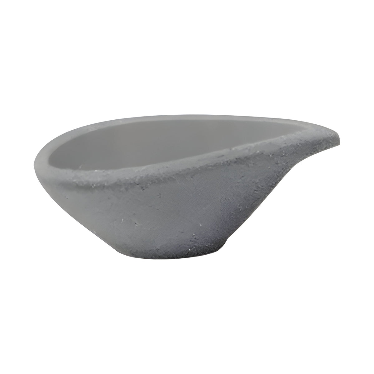 Salsero con Pico de Melamina 9 cm Gris Concassé