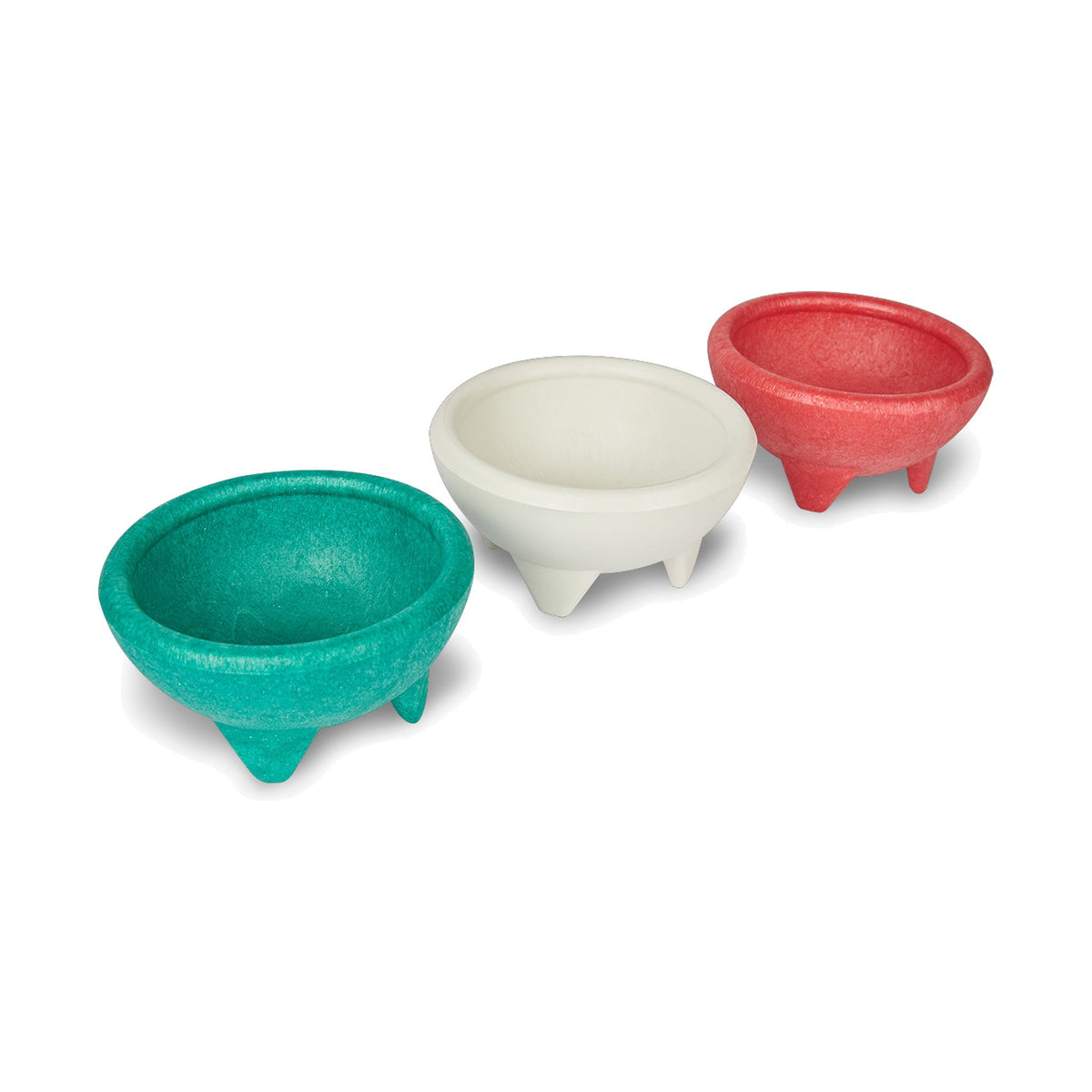 Salsero de Plástico Tipo Molcajete Concassé Verde #Color_Verde