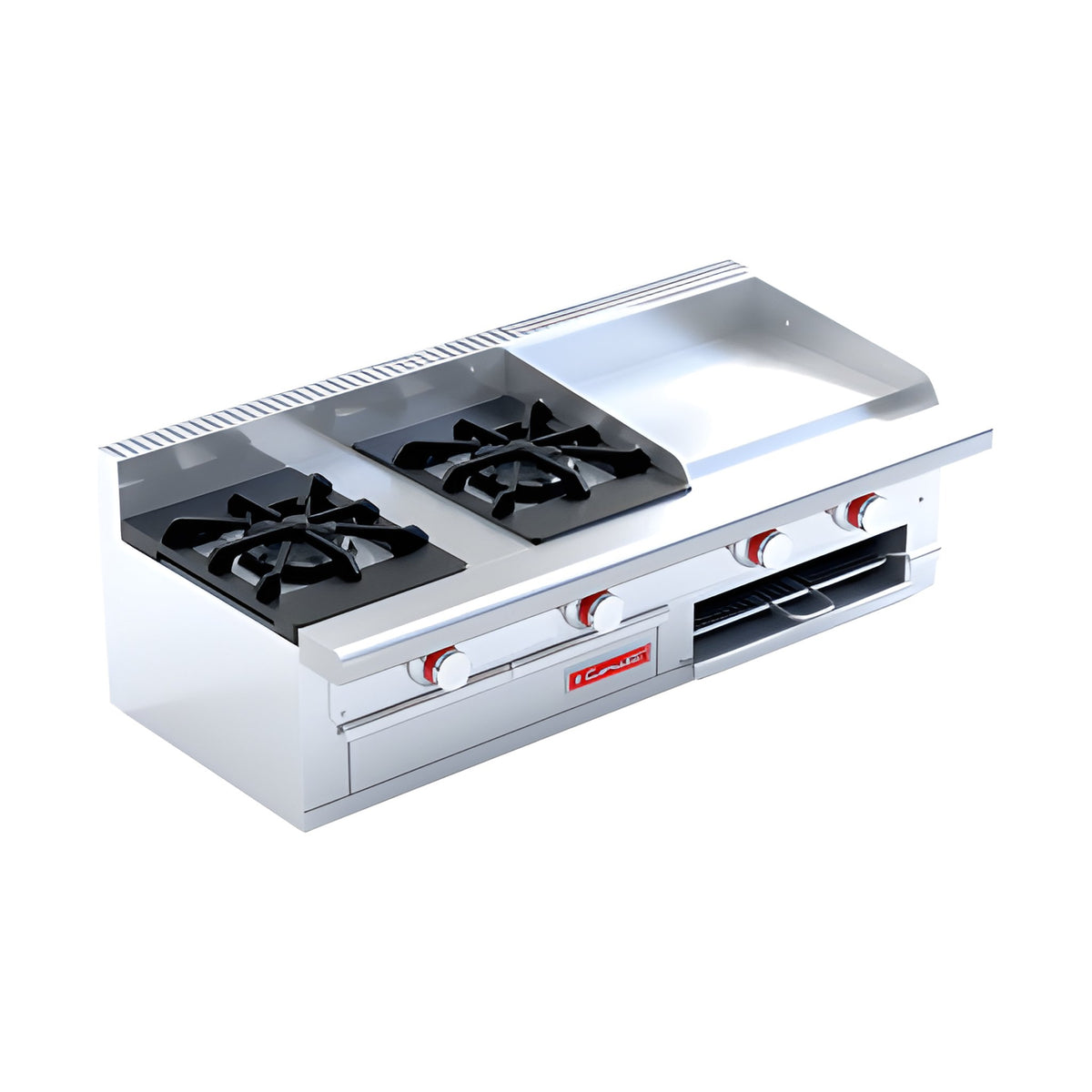 Estufa 2 Quemadores con Plancha Coriat Minichef Petit de Mesa · vista 2