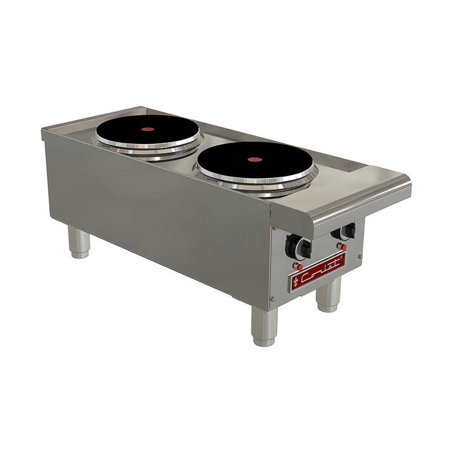 Parrilla Eléctrica 2 Platos Coriat PCV-2-E Máster de Mesa