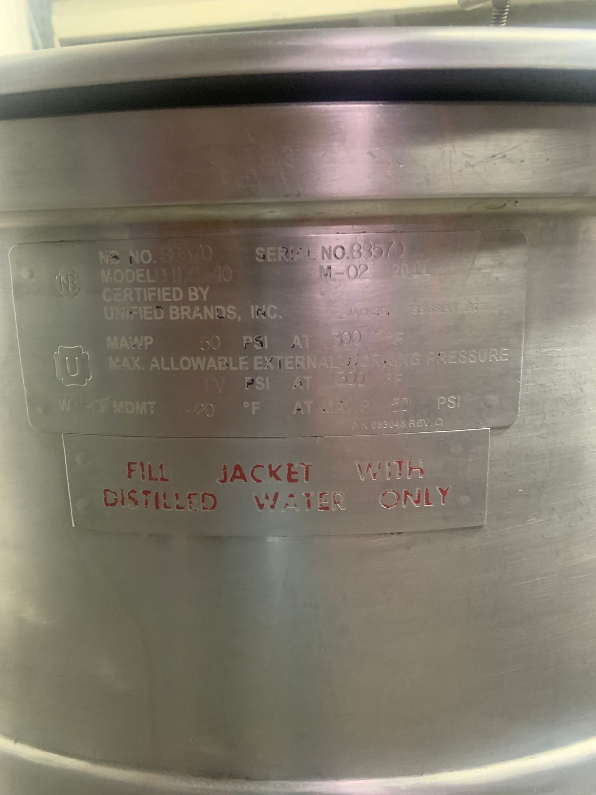 Marmita de Volteo 40 Galones Groen DHT/1-48 (Reacondicionado)