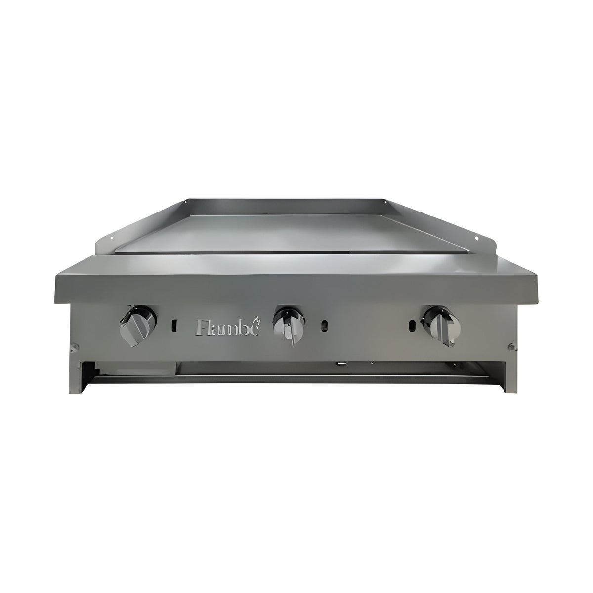 Plancha de Acero Inoxidable Flambé 3 quemadores 36" (90,000 BTU)