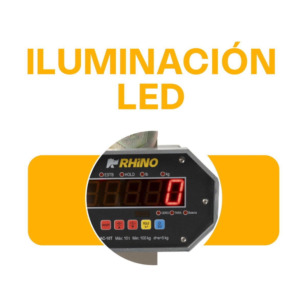Báscula Electrónica Colgante 10,000 kg Rhino BAC-10T · vista 3