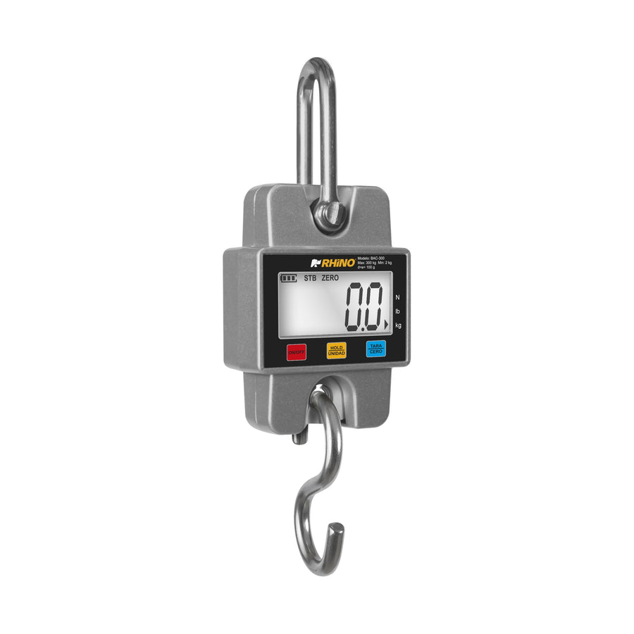 Báscula Electrónica Colgante 300 kg Rhino BAC-300