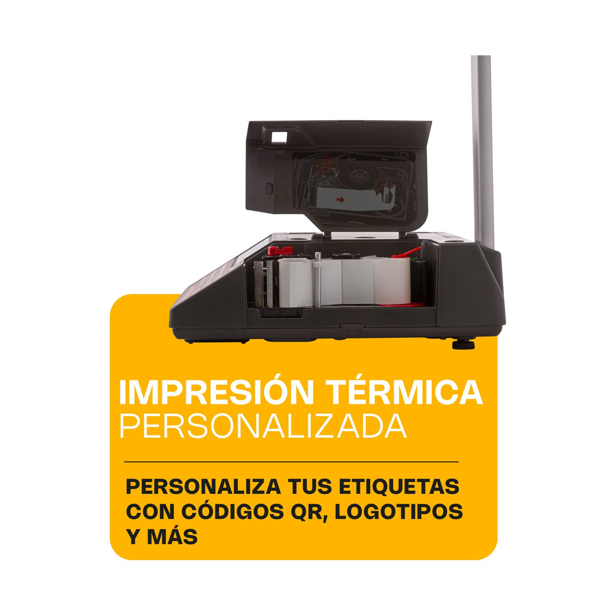 Báscula Electrónica Etiquetadora con Conexión WiFi 30 kg Rhino BAET-30X · vista 4