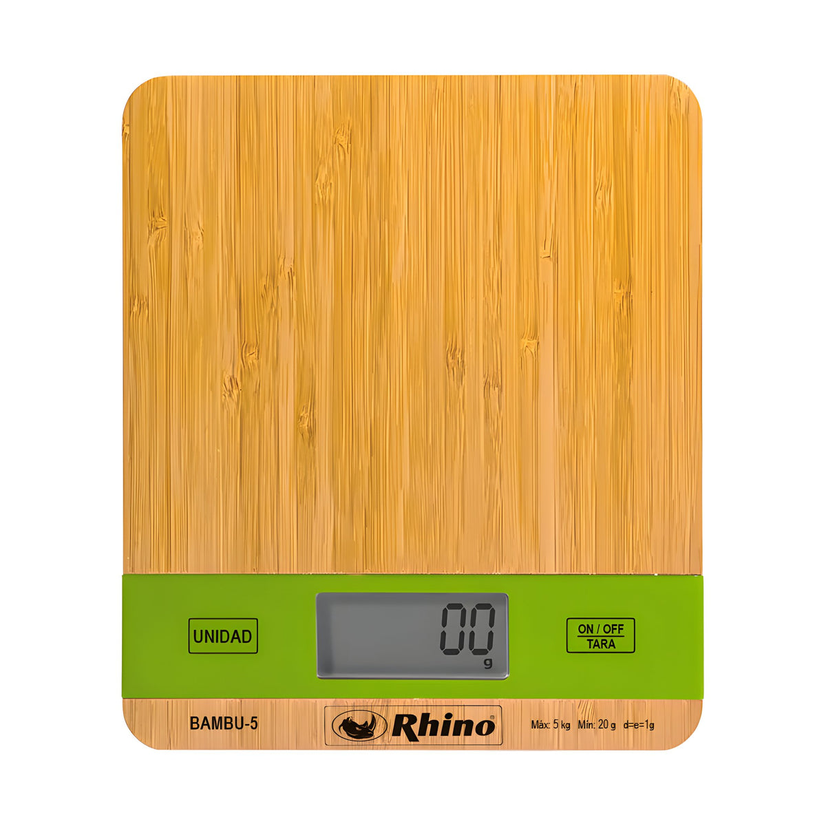 Báscula de Cocina de Bambú 5 kg Rhino BAMBU-5 · vista 2