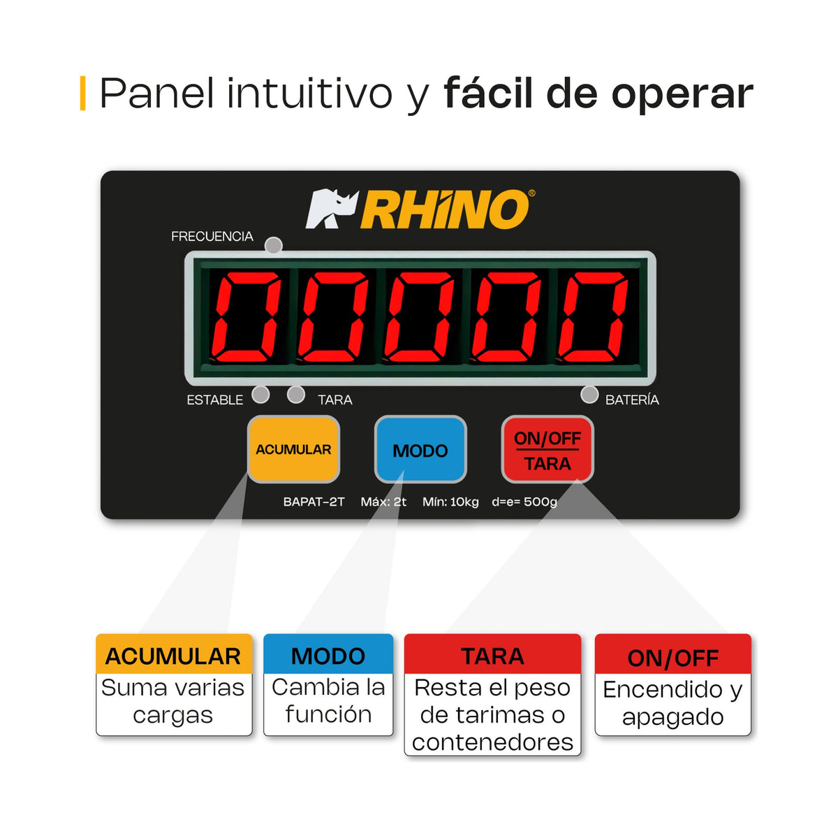 Báscula de Patín 2 t Rhino BAPAT-2T · vista 4