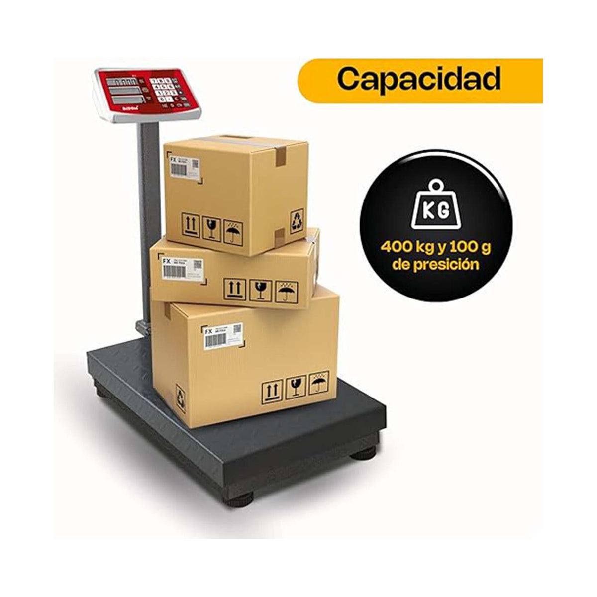 Báscula de Plataforma Plegable 400 kg Vinson BAPLE-400 · vista 2