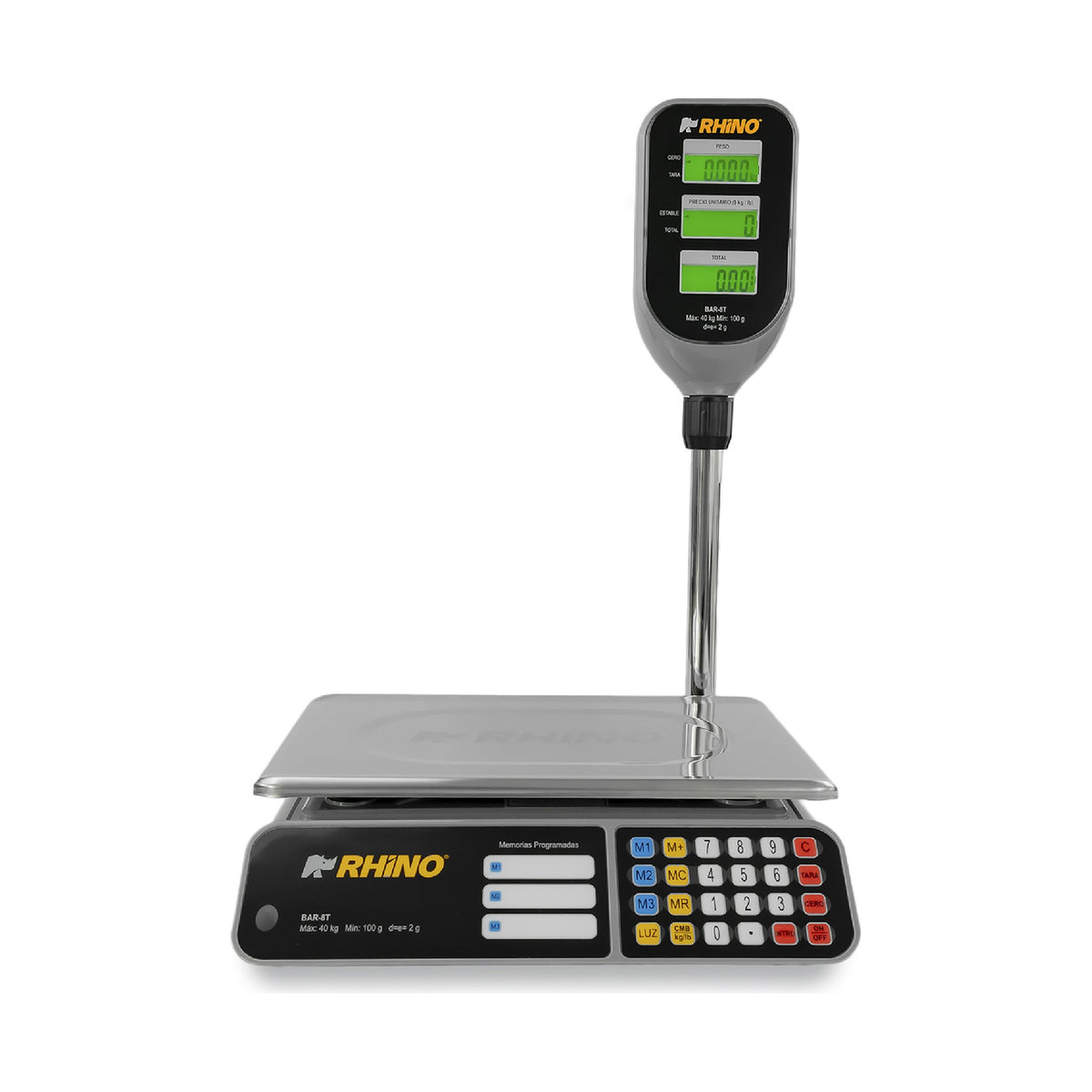 Báscula Electrónica Multifunciones con Torreta 40 kg Rhino BAR-8T · vista 2