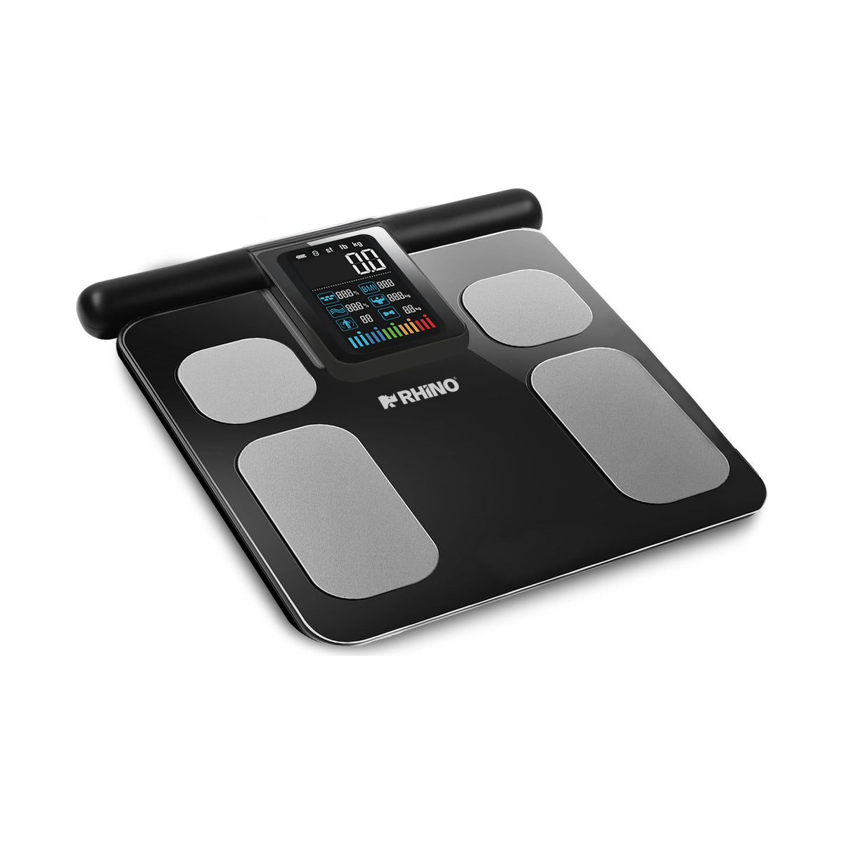 Báscula Inteligente de Pesaje Corporal con 8 Electrodos 180 kg Rhino BIOMA-180