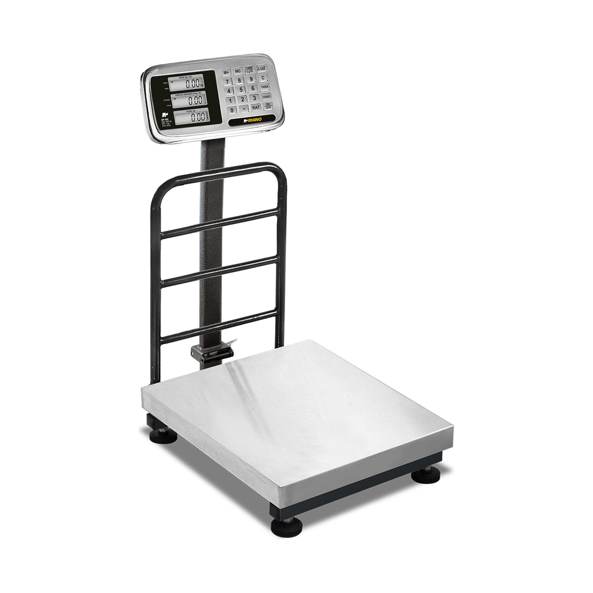 Báscula de Plataforma Inoxidable Plegable 500 kg Rhino BP-500