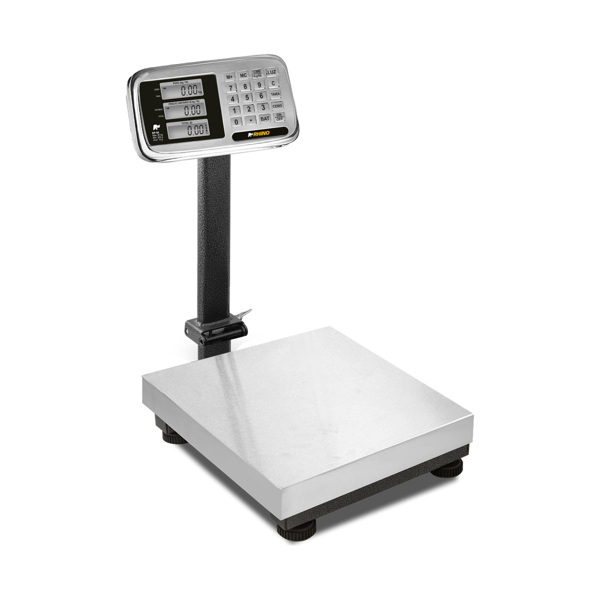 Báscula de Plataforma Inoxidable Plegable 80 kg Rhino BP-80