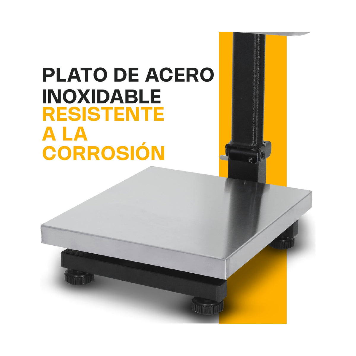 Báscula de Plataforma Inoxidable Plegable 80 kg Rhino BP-80 · vista 4