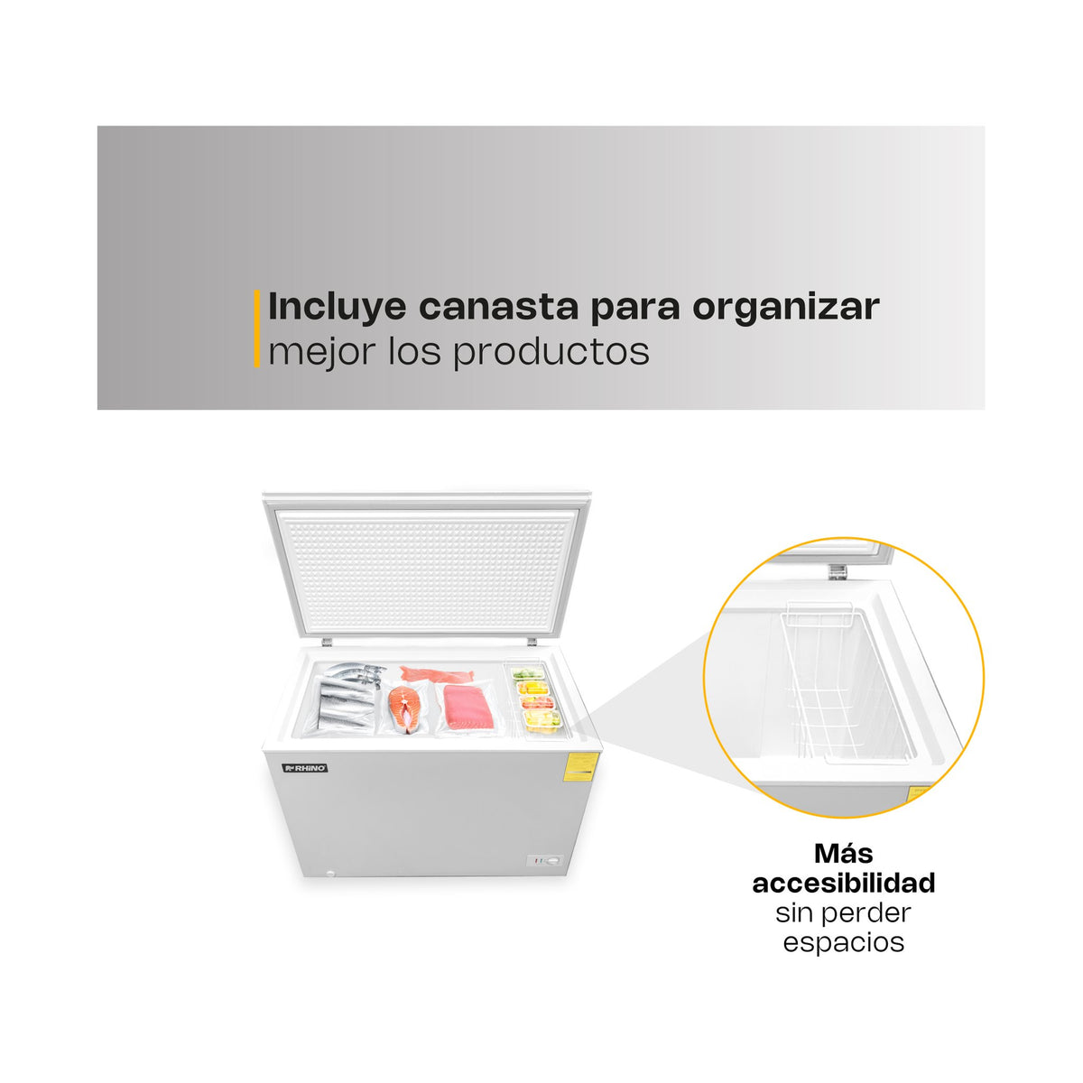 Congelador Horizontal 7 Pies Rhino CONGECO-7 · vista 4
