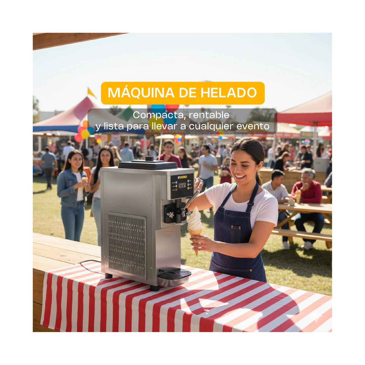 Máquina de Helados 10 L Rhino HELA-10 · vista 3