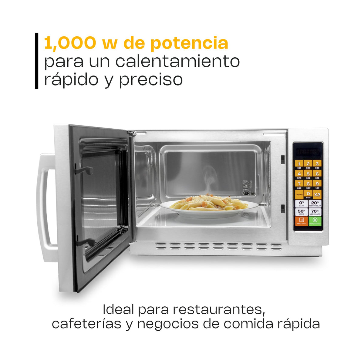 Horno de Microondas Digital 1.2 pies Rhino HOMIC-12D · vista 2