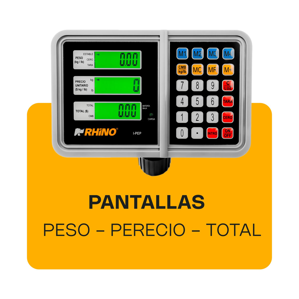 Indicador Peso, Precio y Total Rhino I-PEP · vista 3