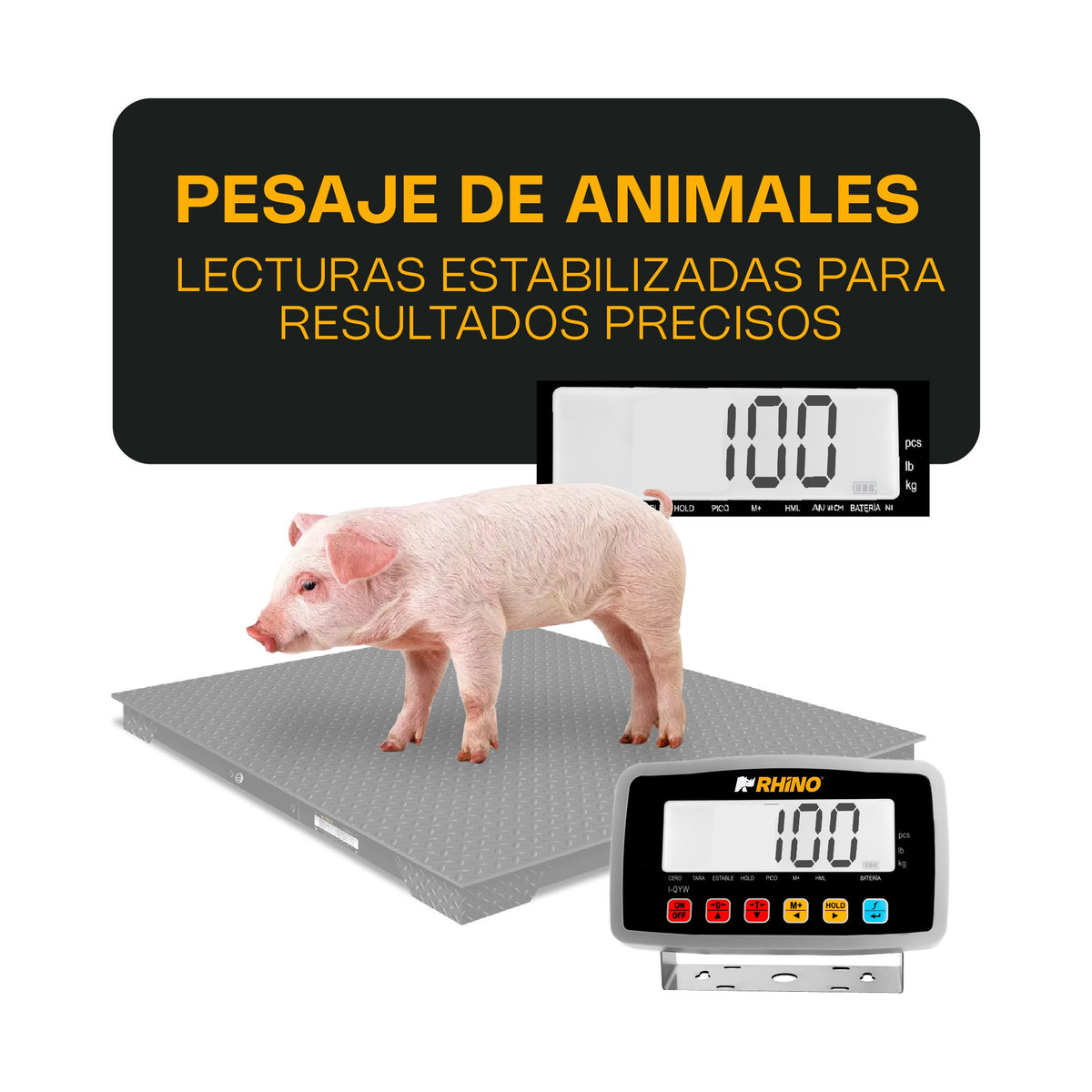 Indicador Peso, Contador y Pesaje de Animales Inalámbrico Rhino I-QYW · vista 3
