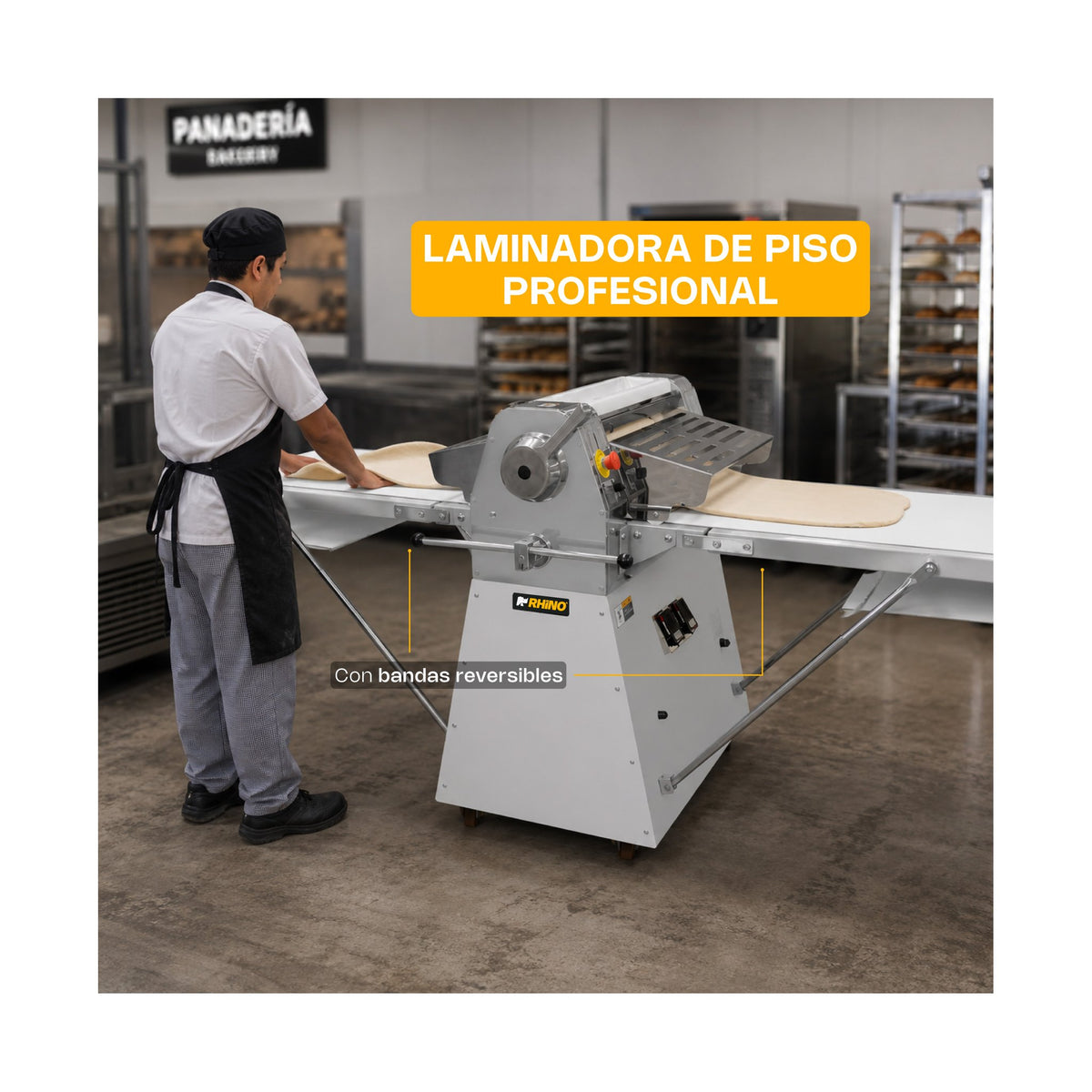 Laminadora de Piso con Bandas Reversibles Rhino LAMBA-274P · vista 2