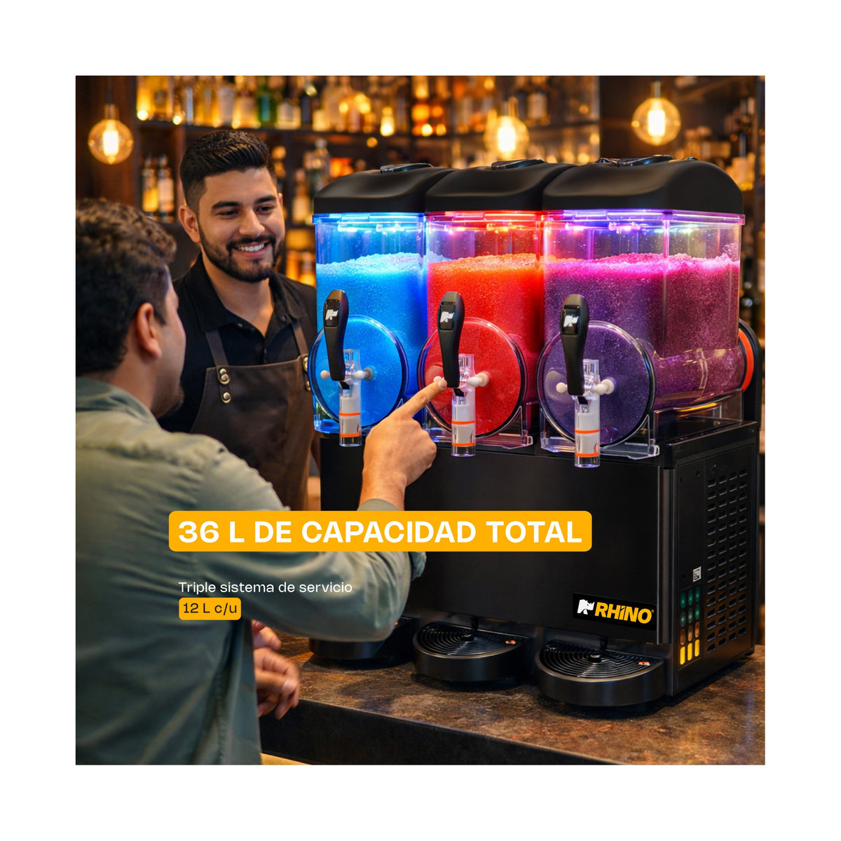 Máquina Granizadora 36 L Rhino MAGRA-3T · vista 2