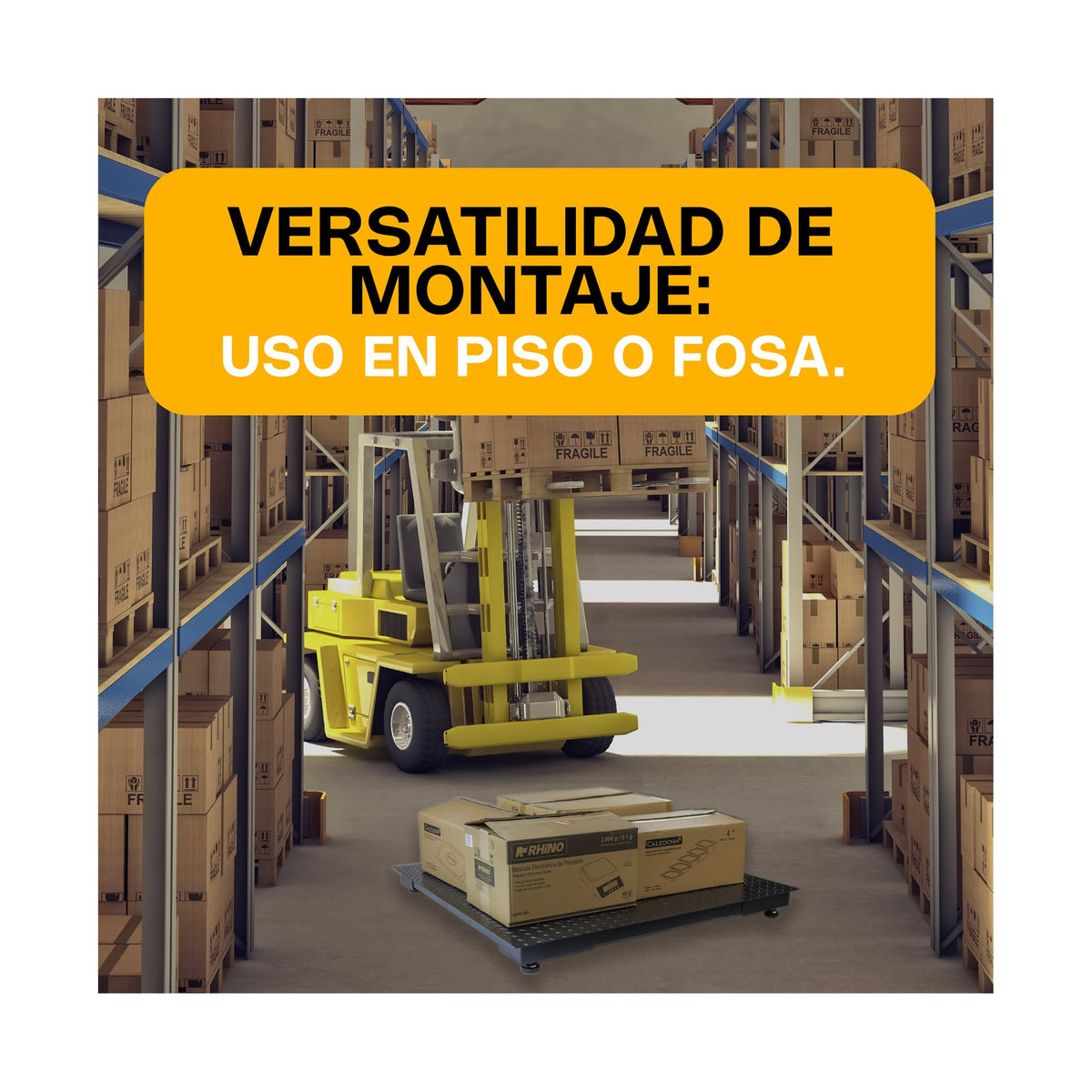 Plataforma Bajo Perfil 150 x 150 cm Rhino PLABA-15 · vista 3