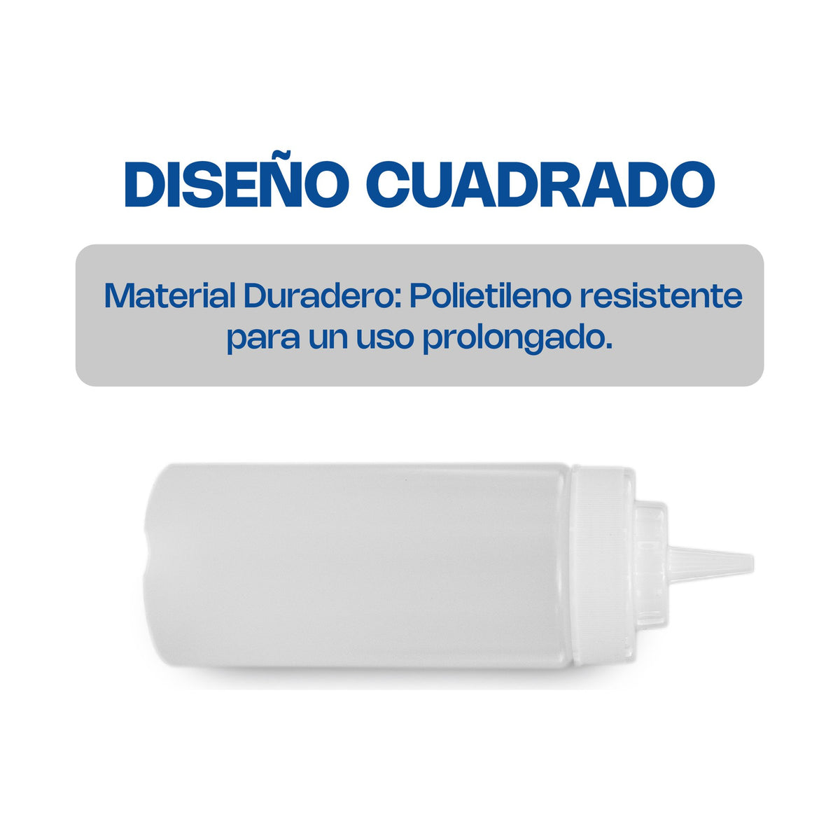Recipiente para Aderezo Transparente Caledonia · 8 oz · vista 3