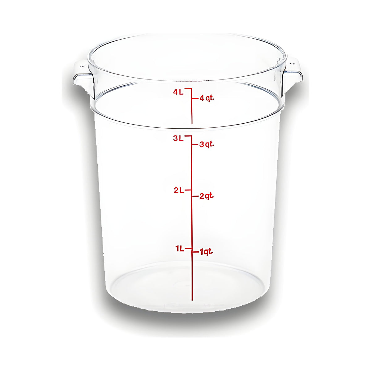 Recipiente de Policarbonato Graduado Redondo Rhino · 4 qt