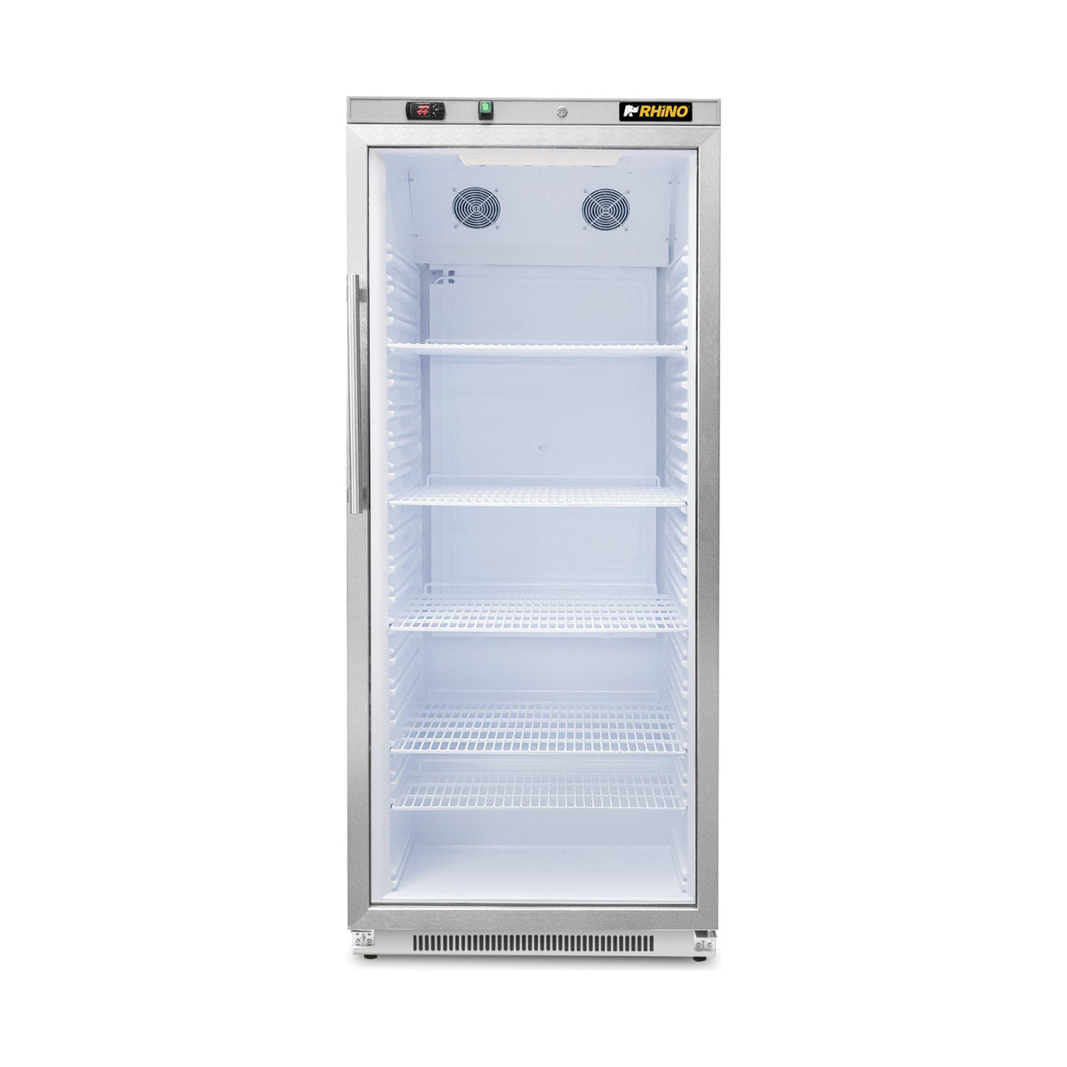 Refrigerador Vertical Puerta de Cristal Rhino REVEAB-19C · vista 4