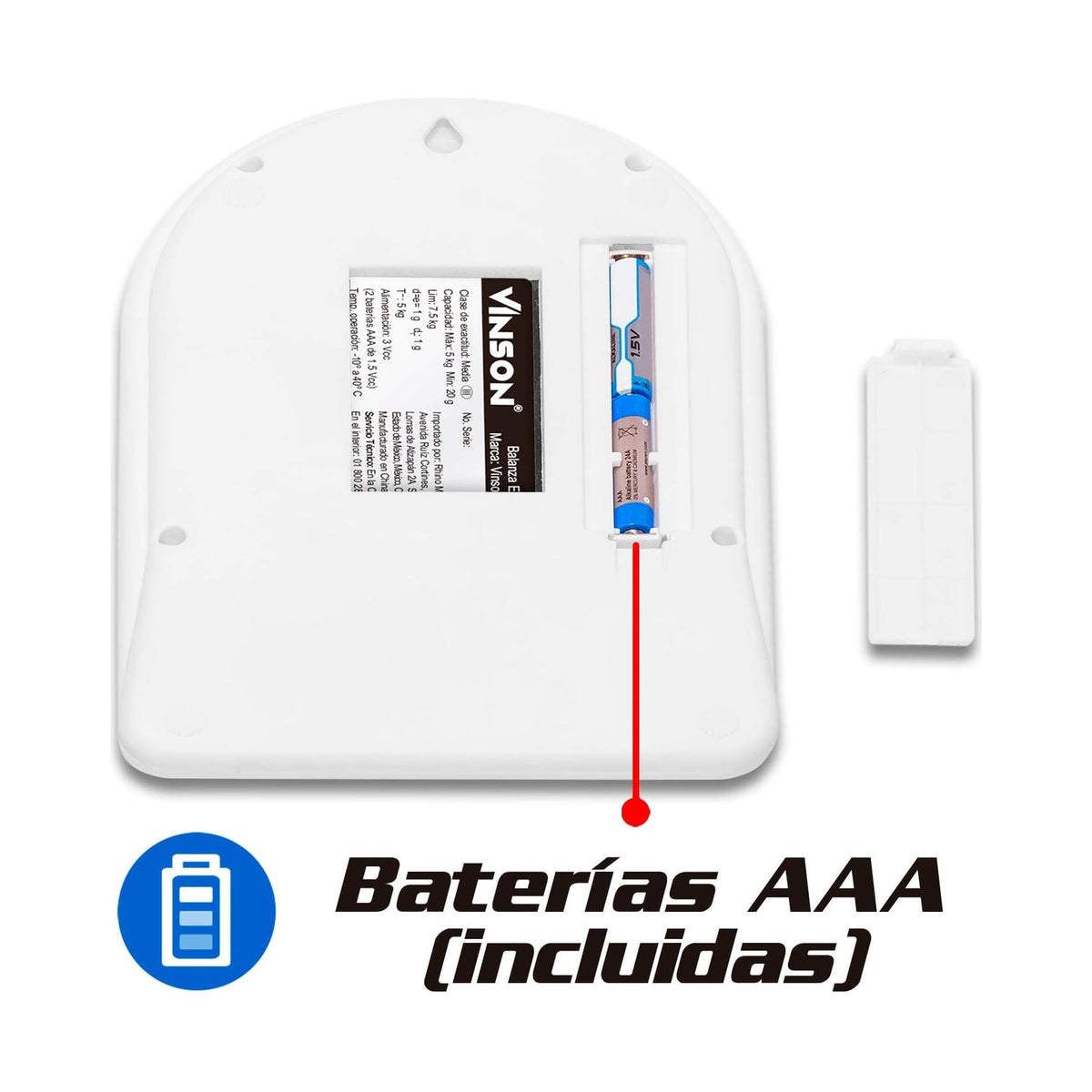 Báscula Circular 5 kg Vinson VINS-5 · vista 2