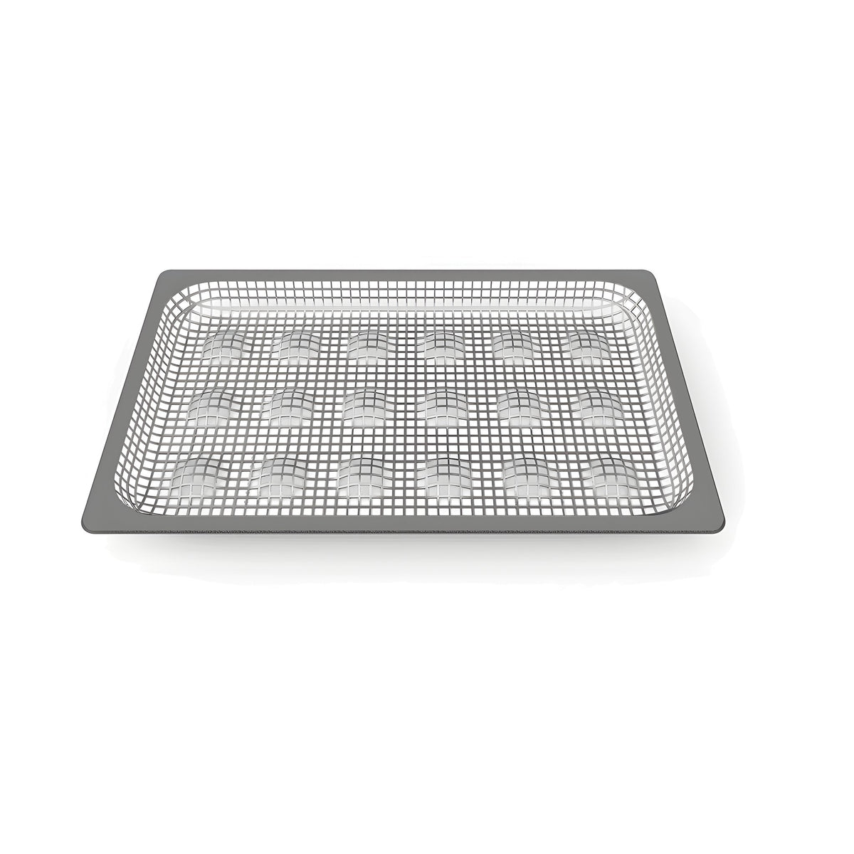 Charola Perforada de Acero Inoxidable para Papas Fritas GN 1/1 Unox Potato.Fry GRP817