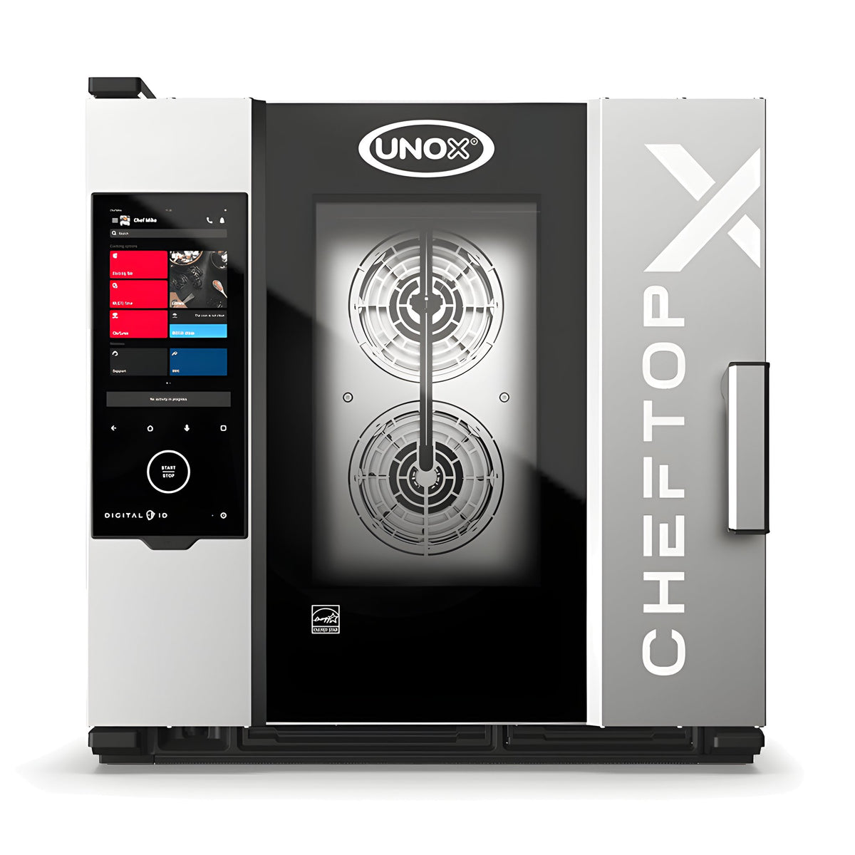 Horno Combi a Gas 6 Charolas GN 1/1 Unox Cheftop-X XADA-0611-GXRS-NP