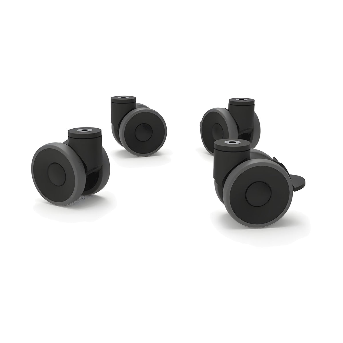 Kit de 4 Ruedas con Cadena de Seguridad Unox XUC012