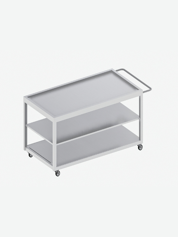 Carrito Transportador de Acero Inoxidable (70x50 x 90 cm) CTA-2