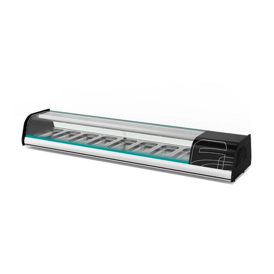 Vitrina Refrigerada de Mostrador para Sushi 8 Insertos Asber ACTC-69-SL-HC