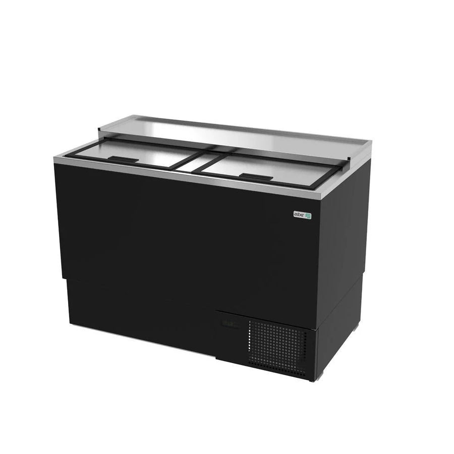 Asber AGF-50 HC Congelador Glass Foster en Vinyl Negro 2 Puertas Solidas Corredizas