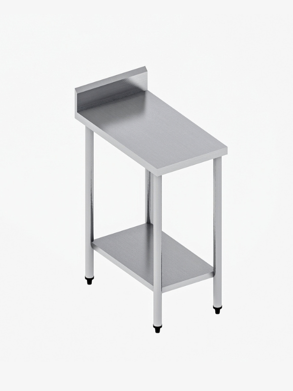 Mesa de Apoyo Neutro en Acero Inoxidable (40x75 x 90 cm) MA-2N