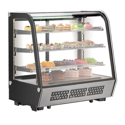 CW-295R MIGSA VITRINA REFRIGERADA CRISTAL CURVO - 4 NIVELES