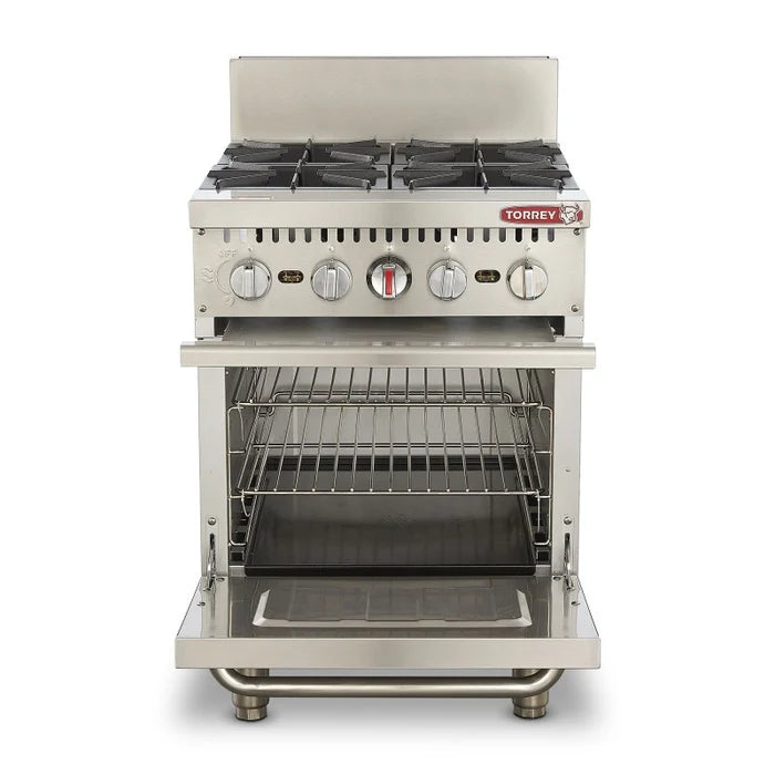 Estufa a Gas 4 Quemadores y Horno Torrey EST-4QH