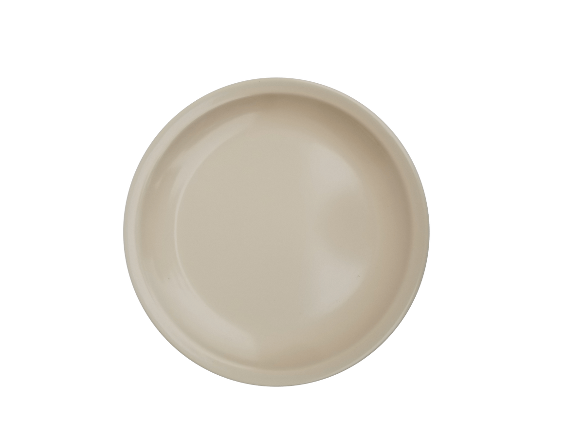 Plato Redondo de Melamina Concassé 16 cm Beige #Color_Beige