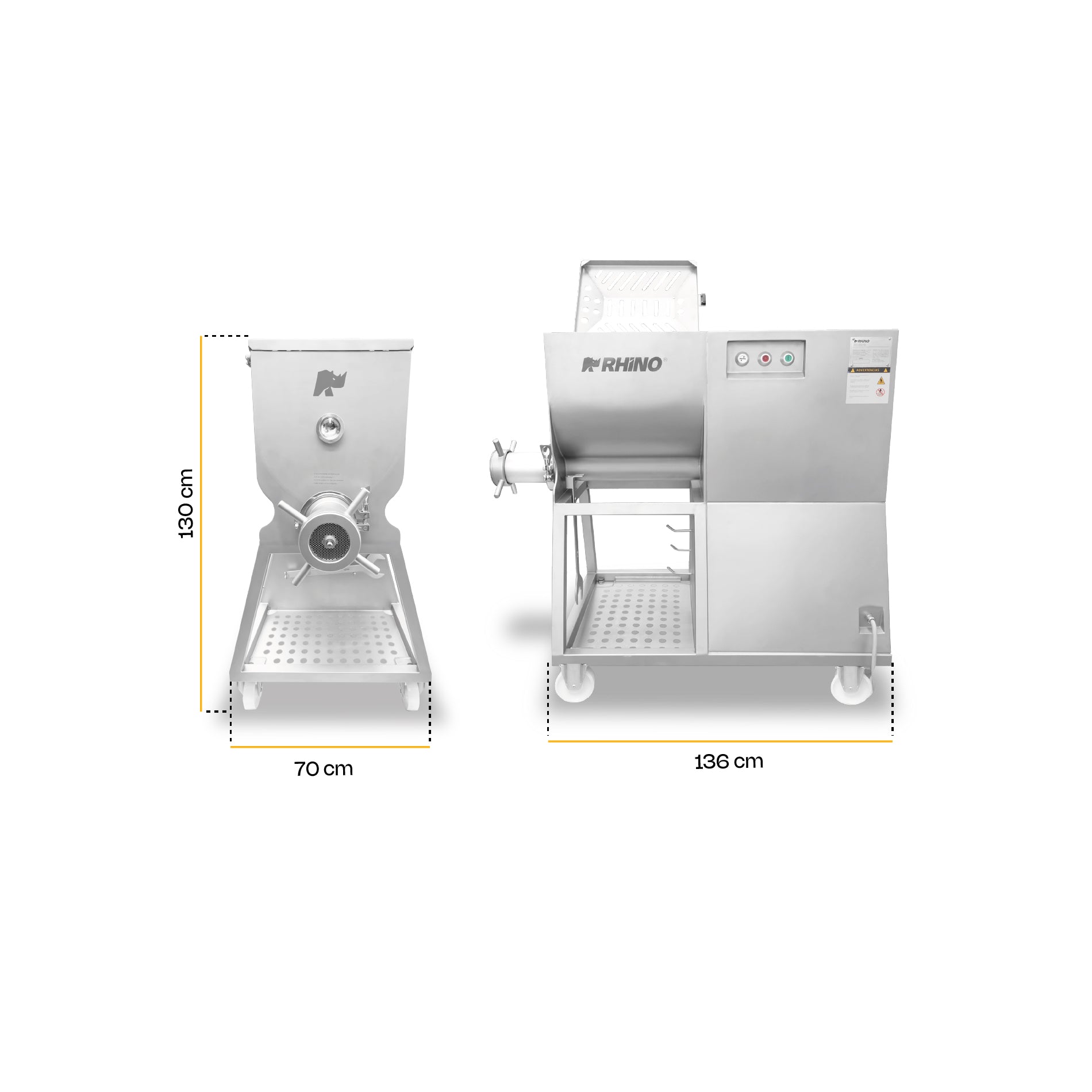 Rhino MOLME-1300 Molino Mezclador 1300 Kg/hr 5.5 Hp 220V