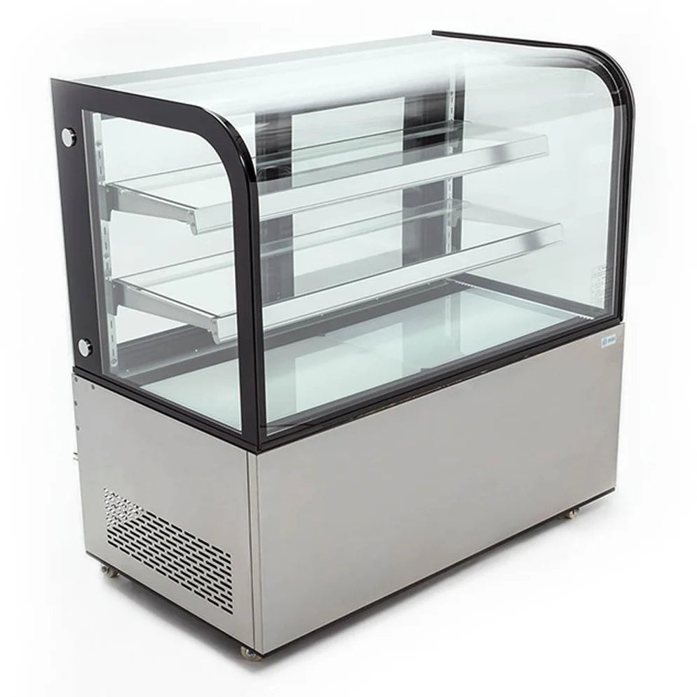 Migsa ARC-370Y Vitrina Refrigerada De Piso Con Cristal Curvo 400 L 500W 110V